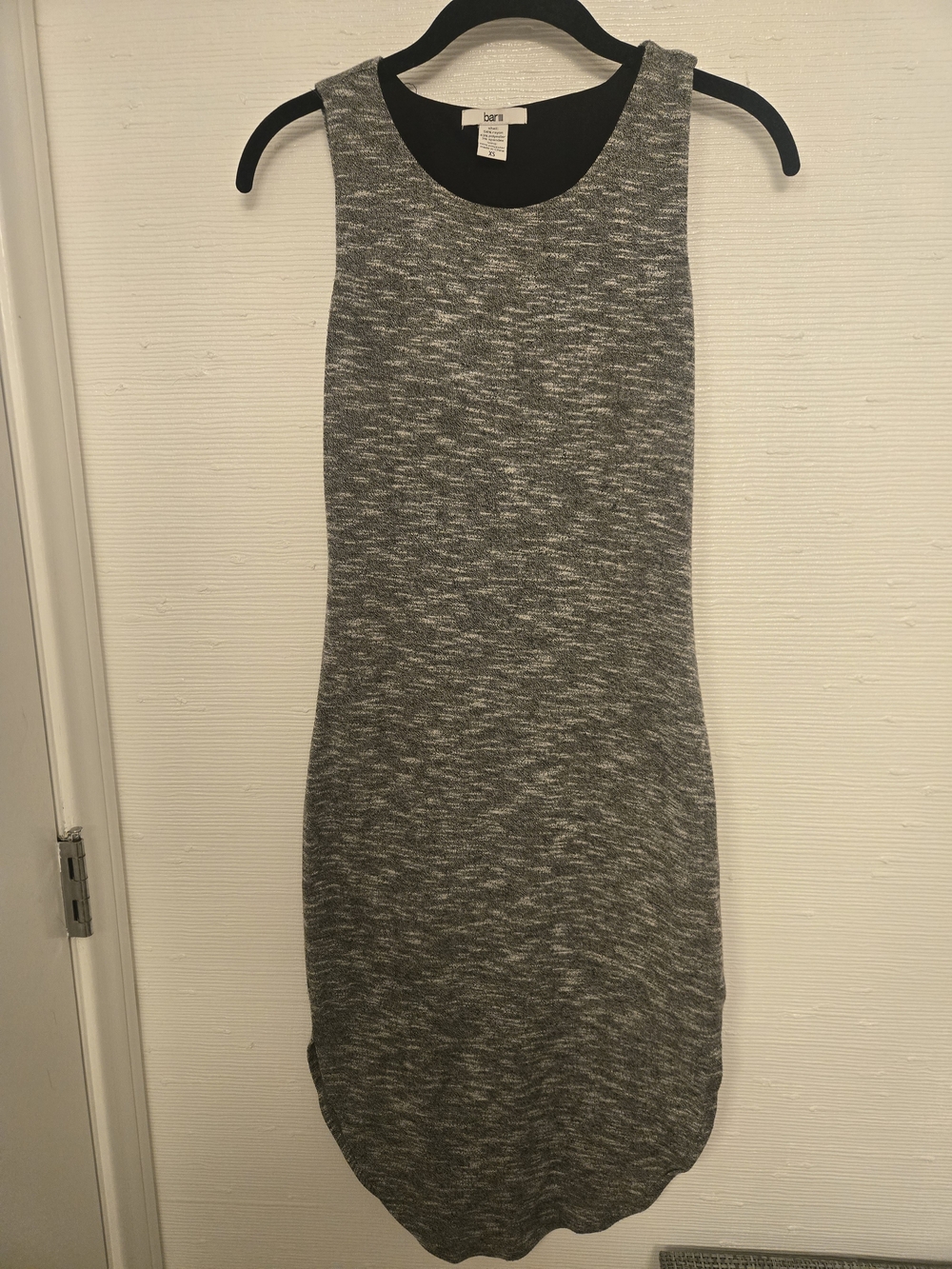 Bar III Gray Marled Knit Tank Dress - XS